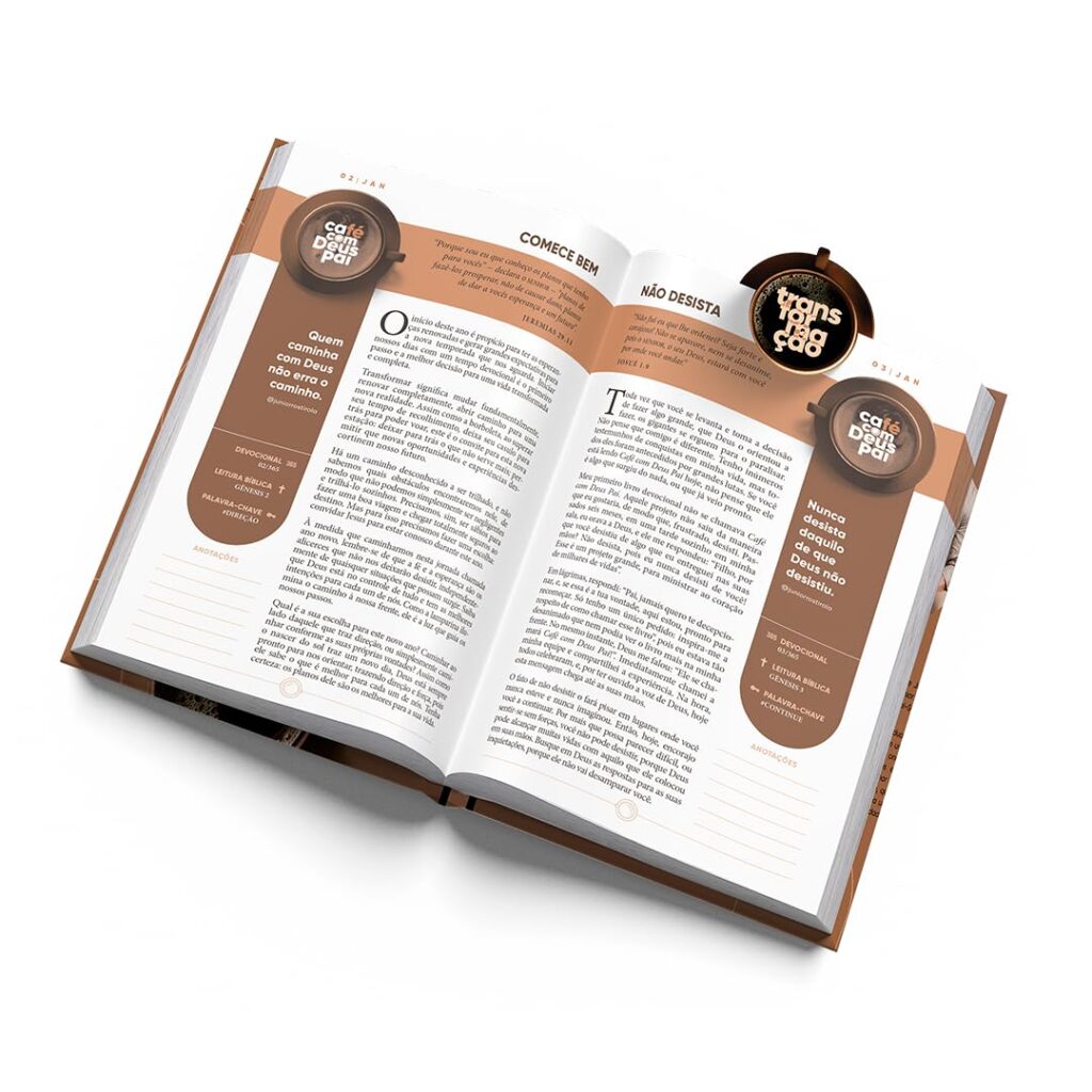 Livro: Café com Deus Pai 2025: Porções Diárias de Transformação